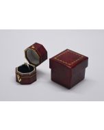 High Quality Custom Logo Leatherette Paper Folding Ring Box With Box Luxury Gift Jewelry Box For Ring