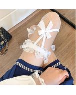 Lace suspenders thigh stockings over the knee socks long tube beautiful legs sexy European and American style wholesale net stockings female manufacturer Yiwu