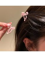 Pink Mini Bow Hair Clips