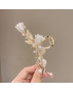 Korean tulip flower clip hair clip women's back head 2023 new style hair clip hair accessories