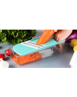 Multifunctional Kitchen Vegetable & Potato Shredder with Case (Colour: Blue)