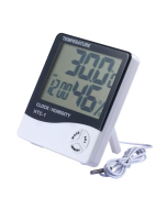 3.8 inch LCD Digital Temperature & Humidity Meter with Clock / Calendar (HTC-1)