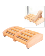 Thickened Large Non-slip Five-row Solid Wood Roller Foot Massager