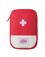 4 Pieces Sold Traveling Home Use Portable Medical Bag, Color: Red Large