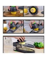 Reinforced Thick Multifunctional Shredder Vegetable Cutter with 6 Blades Kitchen Tool