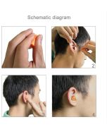 Anti-Noise Sleeping Earplugs Soft Slow Rebound Memory Foam Material Sold in Pairs of 10 (Color: Orange)