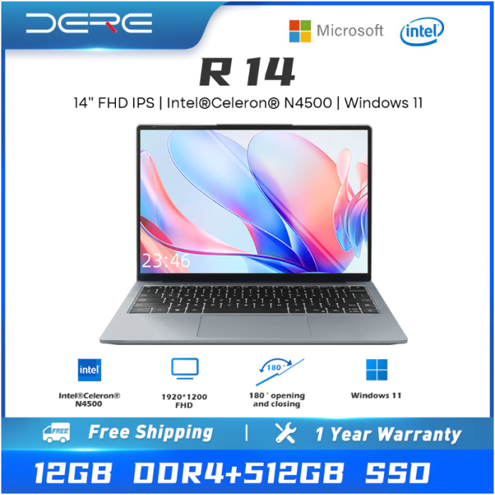 DERE R14 Laptop 12/512GB z EU za $249.00 / ~1003zł