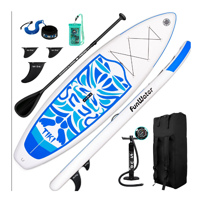 [EU Direct] FunWater Inflatable Ultra-Light (17.6lbs) Stand Up Surfboard for All Skill Levels