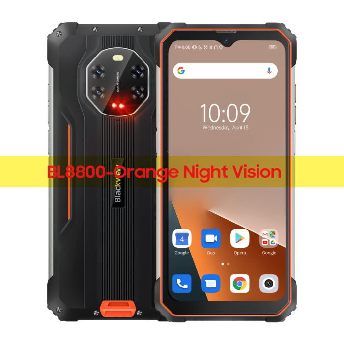 Blackview BL8800 Night Vision & BL8800 Pro 5G Rugged Phone Thermal Imaging Camera FLIR® Smartphone 6.58" 8GB 128GB Cell Phone