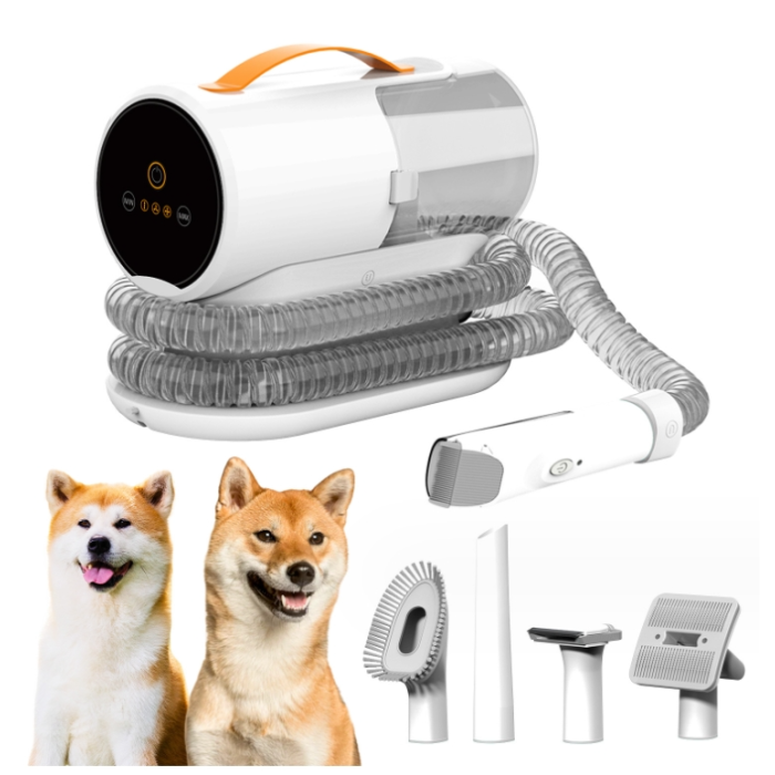 AIRROBO PG100 Dog Clipper with Vacuum Cleaner, Professional Pet Care Set with 12000 Pa Suction Power