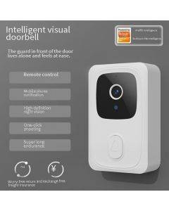 Tuya APP home HD night vision intelligent visual doorbell two-way voice intercom wifi no Wired Doorbell Remote