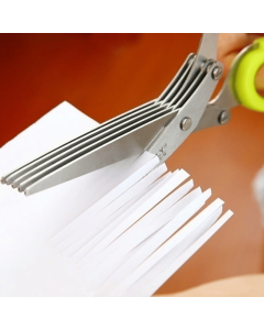 Get 1 free when you buy 2- 5 Blade Kitchen Salad Scissors