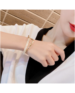 925 Sterling Silver Vintage Open Bracelet Hand Decoration, Specification:SL0685