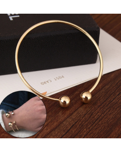 Copper Great Ball Alloy Opening Bangle For Woman