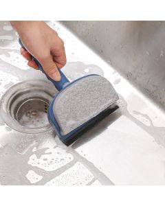 2 in 1 Wiper Glass Cleaning Brush(Blue)