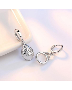 925 Sterling Silver Moonlight Opal Tears Totem Drop Earrings