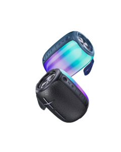 AWEI Y525 bluetooth Speaker Wireless LED Colorful Light 1800mAh IPX6 Waterproof TWS TF Card U Disk AUX Outdoor Portable Speaker - Black