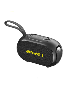 Awei KA1 Wireless bluetooth Speaker Mini Portable Speaker RGB Colorful Light TWS 1200mAh Support TF Card/U Disk/AUX/Radio Outdoors Wireless Speaker - Black