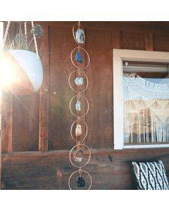 Raw Crystal 7 Chakra Edelstein-Wanddekoration Neue Kristall-Edelstein-Wanddekoration