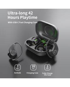 Bluedio S6 Wireless TWS Sports Earbuds with Mic, 13mm Driver