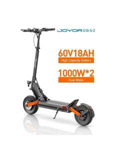 JOYOR S10-S-Z Off Road Electric Scooter 2*1000W Dual Motors 70 to 85KM Long Range Hydraulic Disc Brakes Smart Display