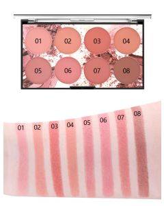Eight-color blush disc matte long-lasting tan natural nude complexion portable blush rouge disc