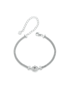 S925 Sterling Silver Woven Lucky Red Rope Mosang Stone Bracelet (MSB014)