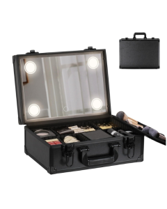 Rechargeable Dimmable Makeup Bag with Mirror and Lights