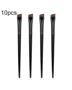 10pcs Blade Eyeliner Brush Ultra-thin Bevel Eyebrow Brush Makeup Tool
