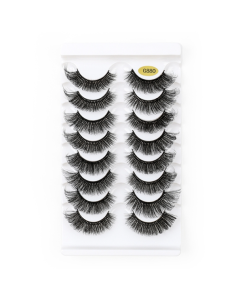 8pairs /Box Naturally Thick Eyelashes Large Curvature Curling False Eyelashes