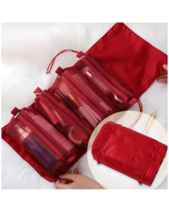 4 In 1 Women Travel Portable Waterproof Mesh Cosmetic Bag