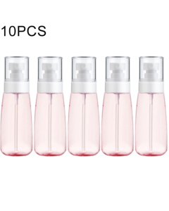 10 PCS Portable Refillable Plastic Fine Mist Perfume Spray Bottle Transparent Empty Spray Sprayer Bottle