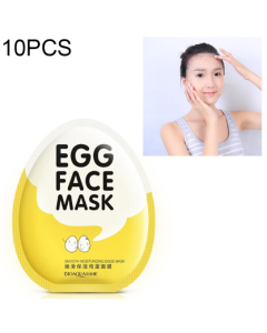10 PCS Egg Facial Mask Smooth Moisturizing Face Mask Oil Control Shrink Pores Whitening Brighten Mask Skin Care
