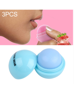 3 PCS Natural Plant Organic Sphere Ball Lipstick Embellish Lip Balm