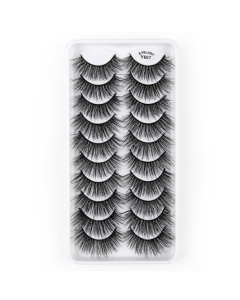 10 Pairs 3D Cat Eye False Eyelashes Naturally Thick And Fluffy Eyelashes
