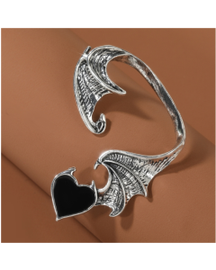 Vintage Elf Wings Ear Clip Dark Punk Style Devil Earrings