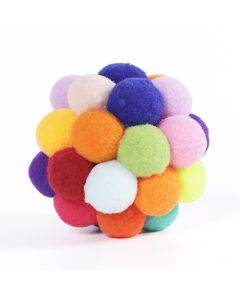 6cm Pet Toys Sound Ball Plush Self-Help Relief Bite Resistant Teething Cats And Dog Toy Balls