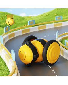 60 x 53 x 38mm Bee Shaped Cats Motorized Toys Intelligent Cats Teasing Pet Toy Stroller