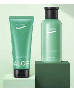 A’Gensn Pure Aloe Vera Essence Water Moisturizing Moisturizing Wet Pack Water Oil Balance Oil Control Makeup Water Toner Skin Care Products