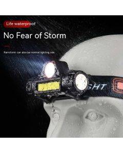 magnet work light LED headlight outdoor cob rechargeable headlight fishing light strong light night fishing headlight