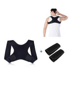 Invisible Humpback Adjustable Breathable Back Correction Strap, Style:Without Shoulder Strap