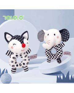 TOLOLO newborn visual training black and white hand grasping rattles exercise baby grasping ability soothing baby toys