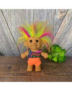 Multi-color Hair Mini PVC Vintage Trolls Doll