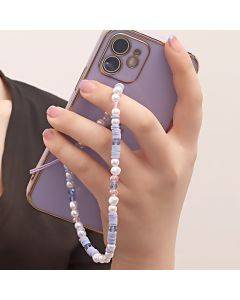 Beaded mobile phone chain purple mobile phone pendant rope mobile phone chain pendant