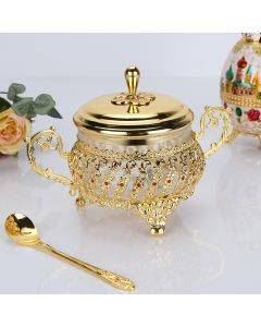 Luxury kitchen supplies seasoning bottle glass spice jar seasoning sugar jar spice box spice bottle