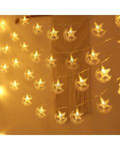 LED Moon castle light string Palace Star Moon Middle East Festival battery box decorative light string