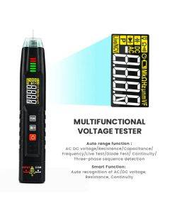 KAIWEETS ST100 TRUE RMS Smart Pen Multimeter DC/AC Voltmeter Non-contact Resistance Diode Live Wire Hz Test Pen Breaking Point Test