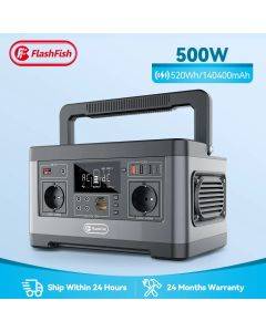 Flashfish Portable Solar Generator: 500W Power Supply for Camping