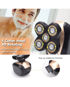 10 Word Rewrite: Versatile 4D Electric Shaver with 5 Functions in One
