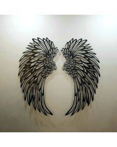1 PAIR ANGEL WINGS METAL WALL ART WITH LED LIGHTS-